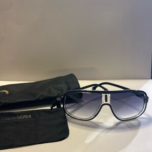 Carrera Shield Sunglasses 63-11-135 Gradient Lens Sport Aviator NEW pouch/cloth
